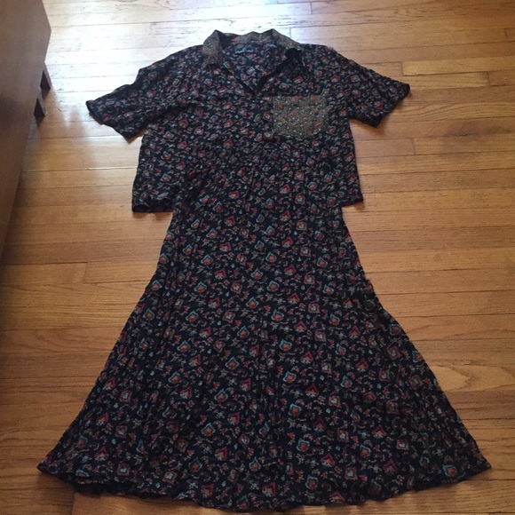 Carole Little Other - Vintage Carole Little Top & Skirt Set